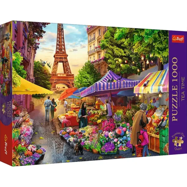 Negozio di fiori a Parigi puzzle premium da 1000 pezzi - Trefl immagine 1