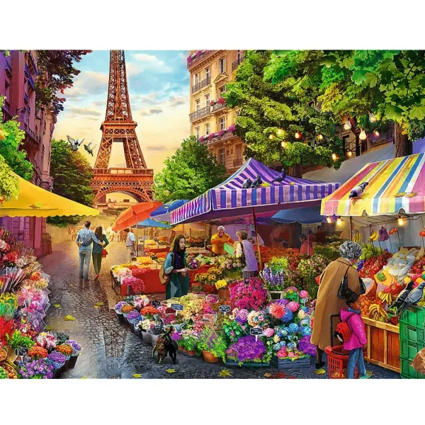 Negozio di fiori a Parigi puzzle premium da 1000 pezzi - Trefl immagine 2