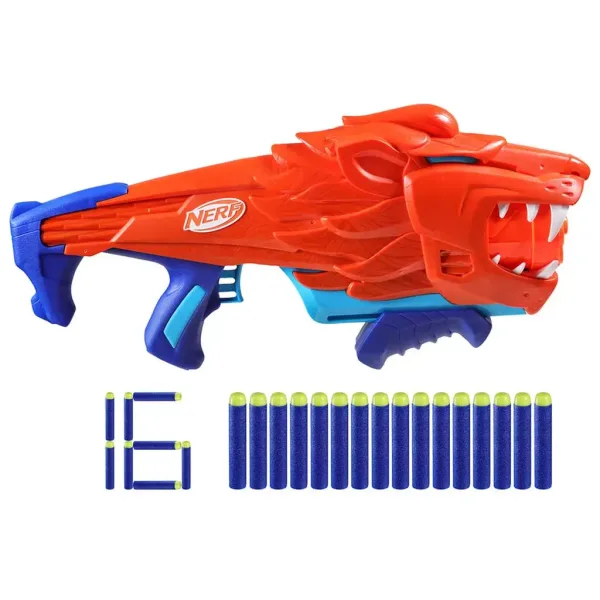 Nerf: Lionfury spara-spugne con 16 proiettili - Hasbro immagine 2