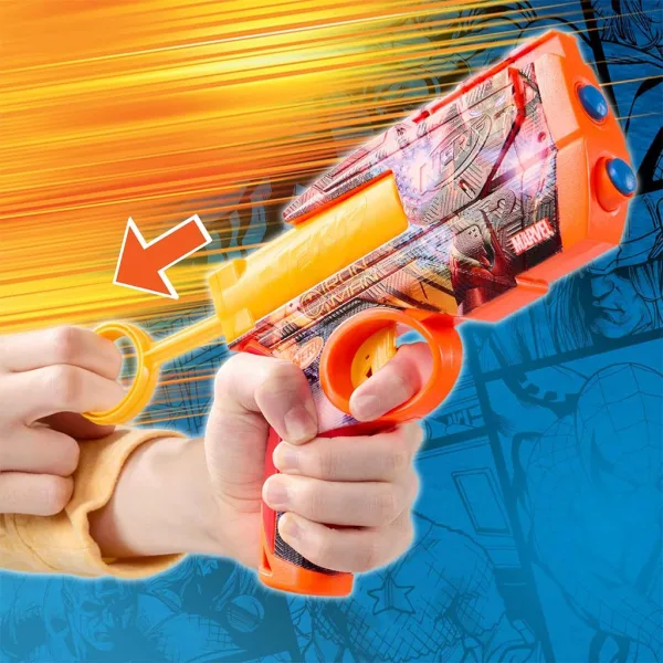 Nerf: Marvel Iron Man lanciatore di dardi in spugna - Hasbro immagine 3