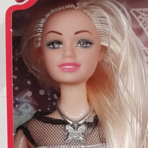 Nicky bambola alla moda elegante con lunghi capelli biondi di 28 cm con accessori in diverse varianti. immagine 6
