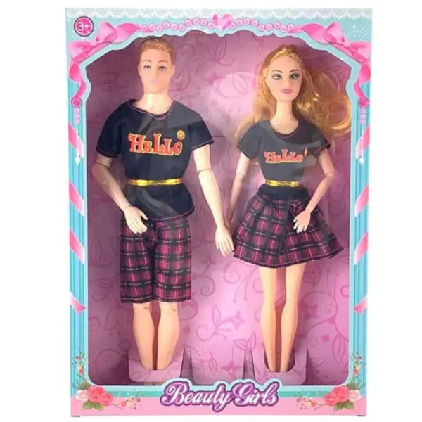 Nicky e Alex vestiti coordinati set fashion bambola immagine 1
