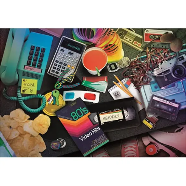 Nostalgia degli anni 80 HQC puzzle 1000 pezzi - Clementoni immagine 2