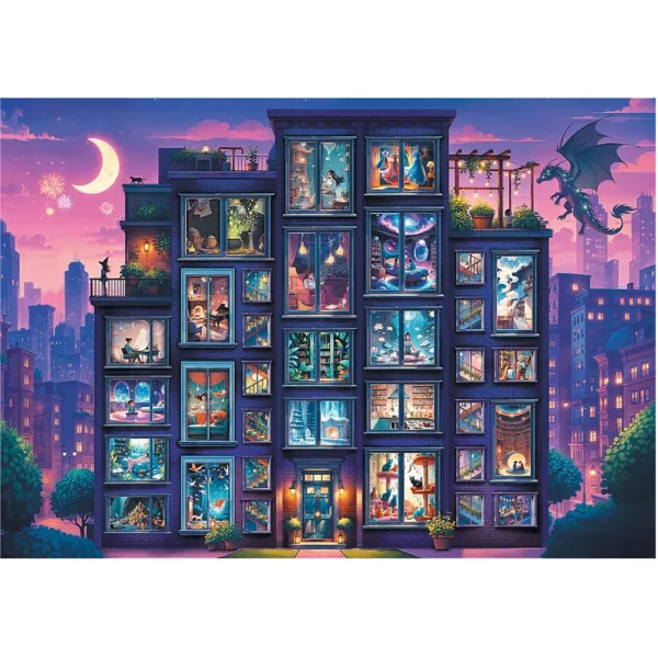 Notte piena di storie - Puzzle Premium Plus da 1000 pezzi - Trefl immagine 2