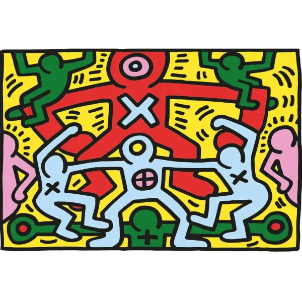 Novo Art: Keith Haring - Dipinto senza titolo puzzle da 1000 pezzi - Clementoni immagine 2