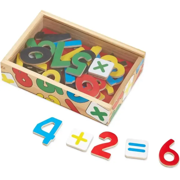 Numeri magnetici in legno set di giochi educativi con scatola di immagazzinaggio - Melissa & Doug immagine 4