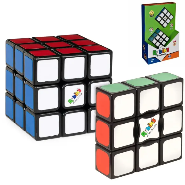 Pacchetto iniziale Rubik con cubo 3x3 e 1x3 - Spin Master immagine 2
