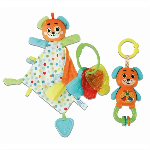 Pacchetto regalo per larrivo del bambino con tema cani - Clementoni immagine 2