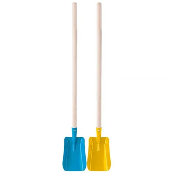 Pala da giardino con manico in legno da 80 cm in vari colori 1 pz - Woodyland immagine 2