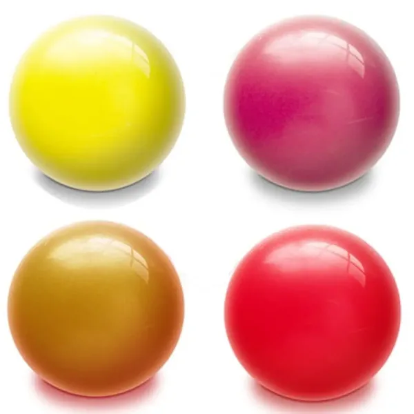 Palla di gomma Fluo monocolore 14 cm in diversi colori immagine 1