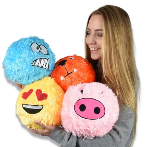 Palla di peluche pelosa e divertente Fuzzy in diverse varianti 23cm immagine 2