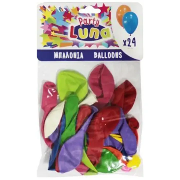 Palloncini colorati confezione da 24 pezzi immagine 1