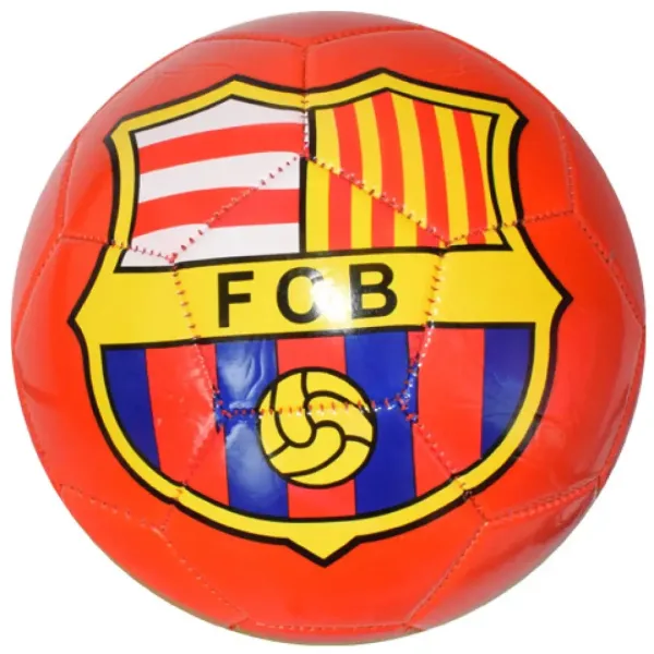 Pallone da calcio in pelle sintetica con motivo a croce colorato 23 cm immagine 6