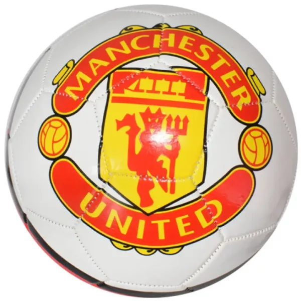 Pallone da calcio in pelle sintetica con motivo a croce colorato 23 cm immagine 7