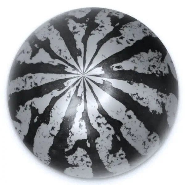 Pallone di gomma con motivo di anguria in diverse varianti 23 cm immagine 2