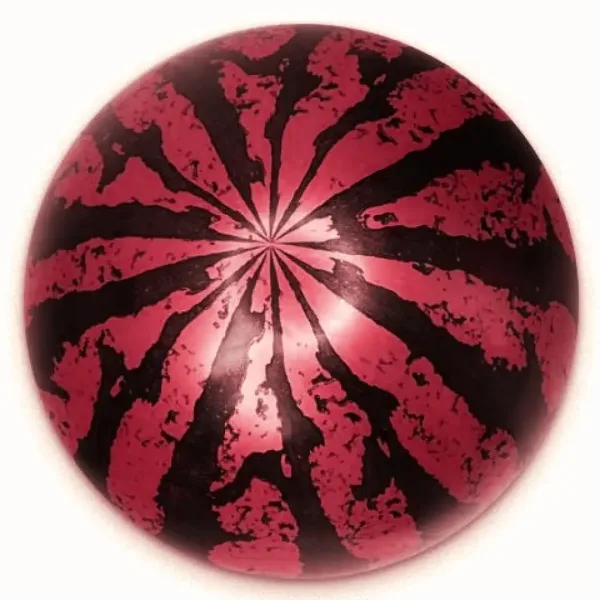 Pallone di gomma con motivo di anguria in diverse varianti 23 cm immagine 3