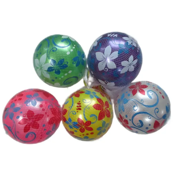 Pallone di gomma con motivo floreale da 23 cm in diverse varianti di colore immagine 1