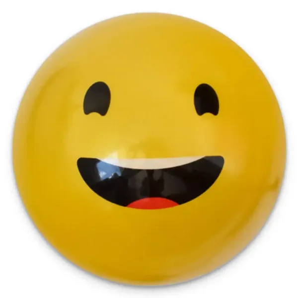 Pallone di gomma con motivo smiley in diverse varianti 23 cm immagine 6