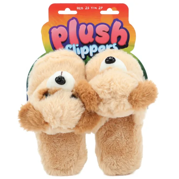 Pantofole peluche a forma di cagnolino, taglia 25-27 immagine 1