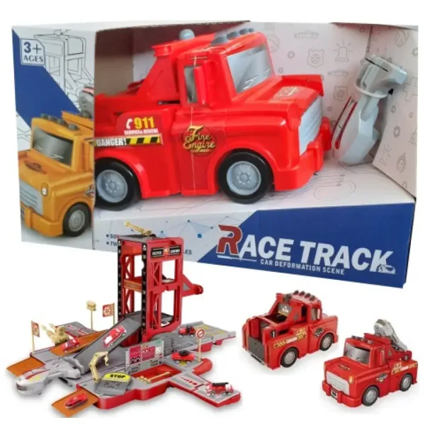 Parcheggio trasformabile Race Truck con luci e suoni immagine 3