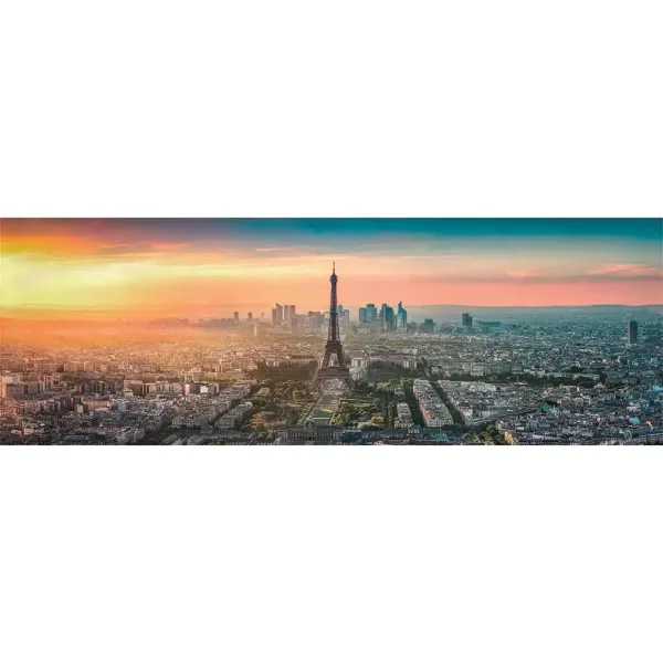 Parigi, Francia puzzle panoramico da 1000 pezzi 98x33cm - Clementoni immagine 2
