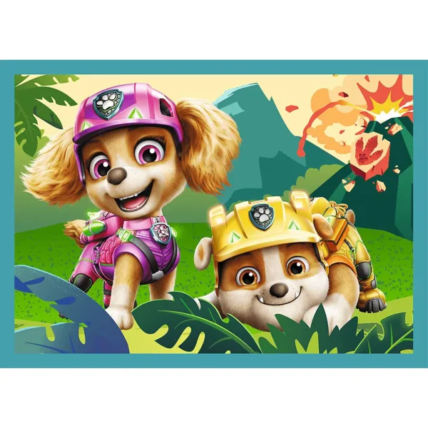 Paw Patrol - Avventure sullisola dei dinosauri: set di puzzle 4 in 1 - Trefl immagine 2
