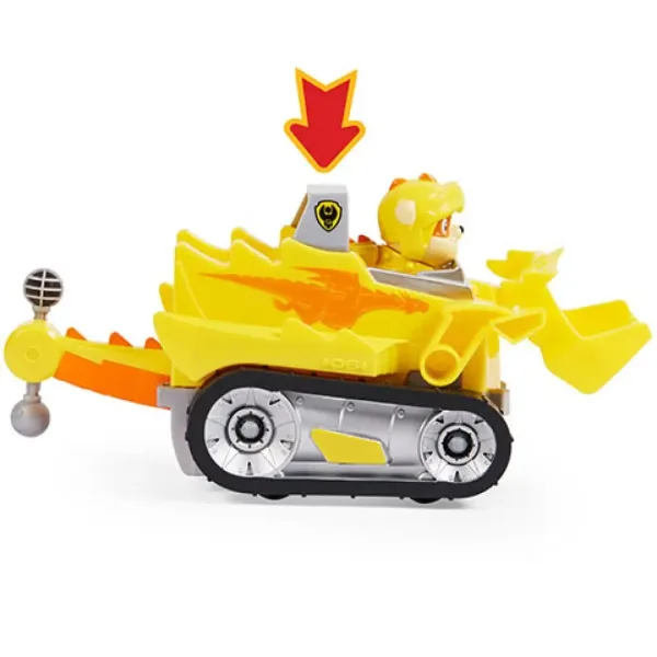 Paw Patrol Cavalieri: Veicolo deluxe di Rubble - Spin Master immagine 3