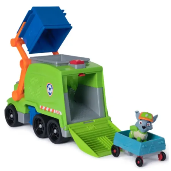 Paw Patrol: CrushNRoll Rocky camion dei rifiuti deluxe - Spin Master immagine 2
