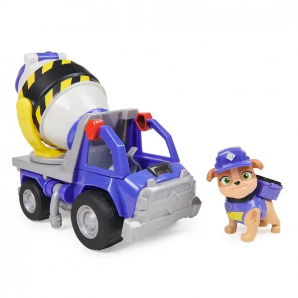 Paw Patrol Rubble & Crew: Veicolo Betoniera di Rubble - Spin Master immagine 2