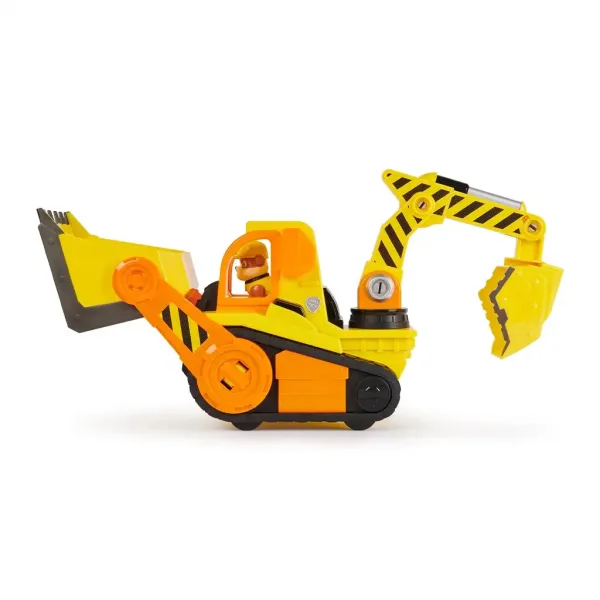 Paw Patrol: Rubble e la sua squadra - Bulldozer deluxe di Rubble - Spin Master immagine 2
