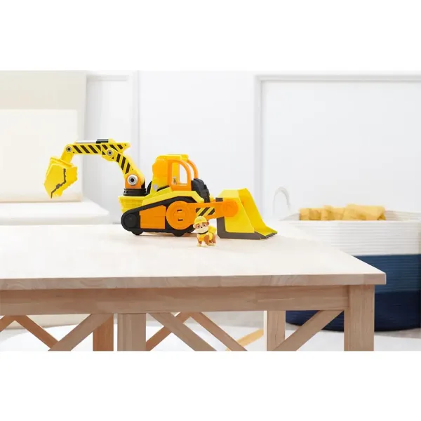 Paw Patrol: Rubble e la sua squadra - Bulldozer deluxe di Rubble - Spin Master immagine 4