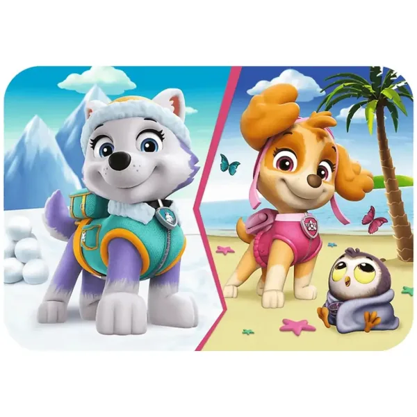 Paw Patrol avventura di Skye ed Everest puzzle in legno da 24 pezzi - Trefl immagine 2