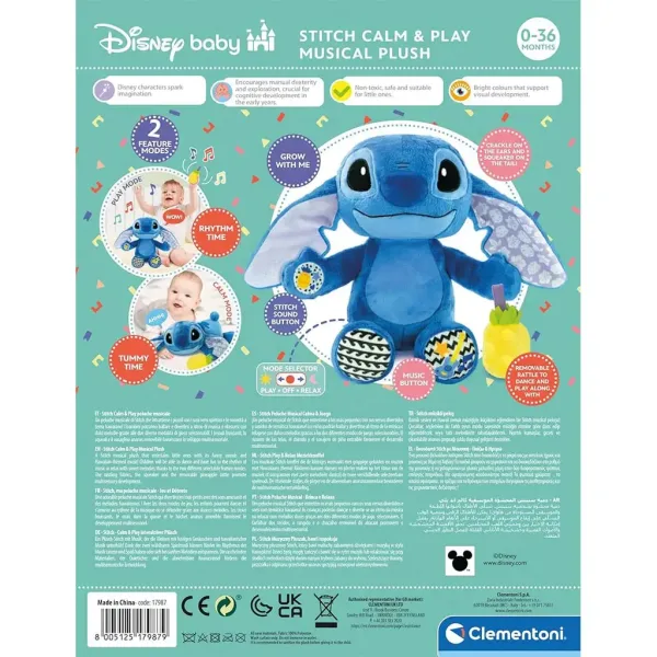 Peluche interattivo Disney Stitch - Clementoni immagine 3