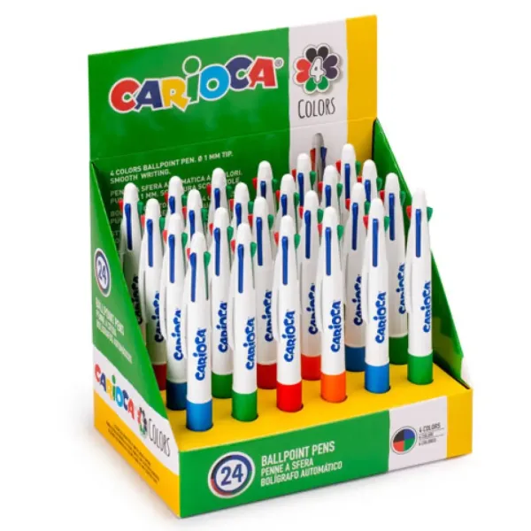Penna a quattro colori 1 pezzo - Carioca immagine 1