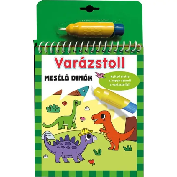 Penna magica: Libro da colorare con dinosauri narranti immagine 1