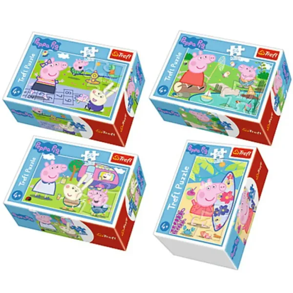 Peppa Pig i giorni più belli mini puzzle da 54 pezzi, 4 tipi - Trefl immagine 1