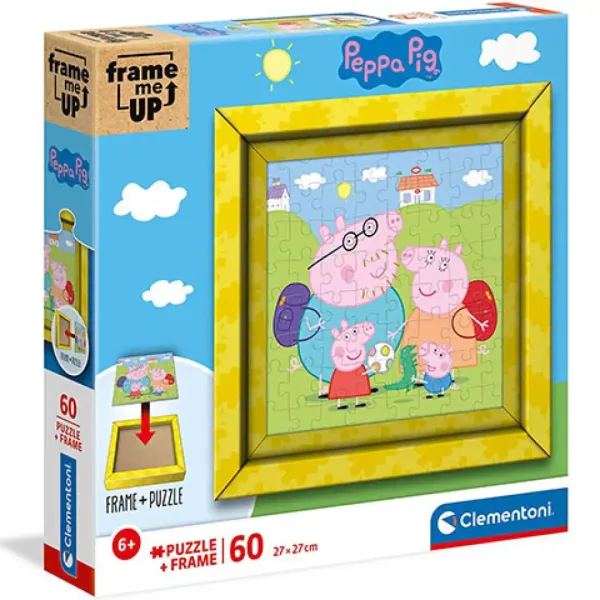 Peppa Pig puzzle incorniciato 60 pezzi - Clementoni immagine 1