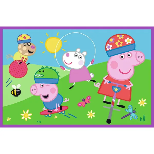 Peppa al parco giochi puzzle 2x24 pezzi - Trefl immagine 2