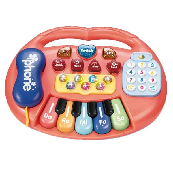 Pianoforte elettrico per bambini con luci e suoni, disponibile in due varianti, 1 pezzo immagine 2
