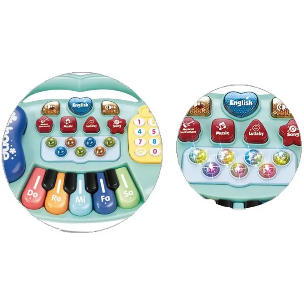 Pianoforte elettrico per bambini con luci e suoni, disponibile in due varianti, 1 pezzo immagine 4