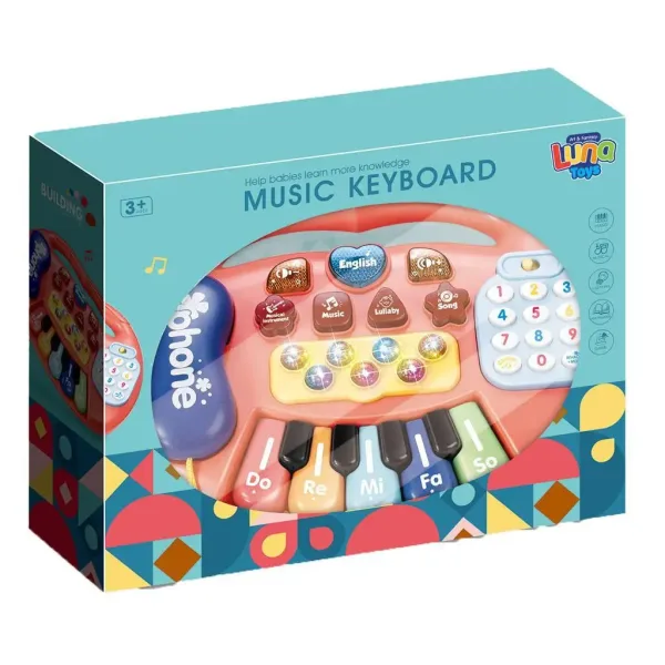 Pianoforte elettrico per bambini con luci e suoni, disponibile in due varianti, 1 pezzo immagine 5