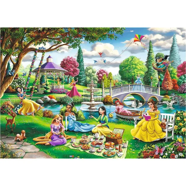 Picnic di primavera delle Principesse Disney puzzle da 1000 pezzi Premium plus quality - Trefl immagine 2