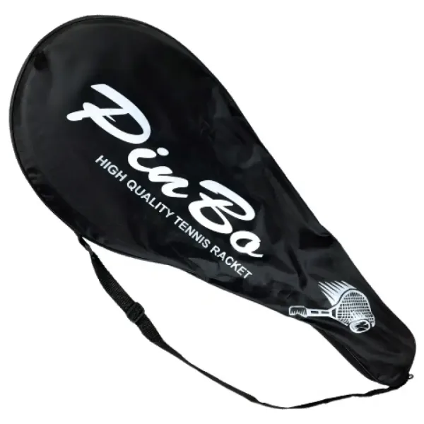 PinBo racchetta da tennis in metallo da 63 cm con pallina da tennis in borsa immagine 4