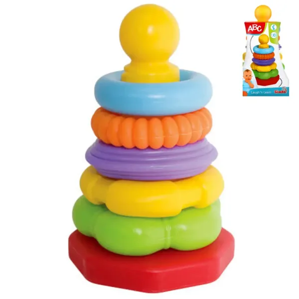 Piramide di anelli colorati ABC 25cm - Simba Toys immagine 1