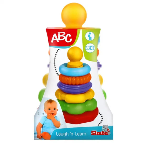 Piramide di anelli colorati ABC 25cm - Simba Toys immagine 3