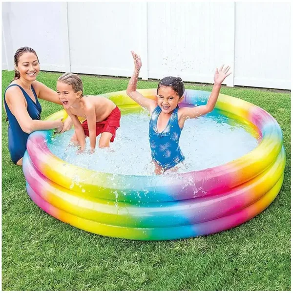 Piscina gonfiabile Wild Geometry 3 anelli 168x38cm - Intex immagine 2