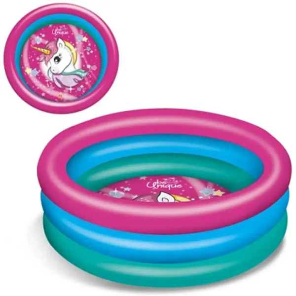 Piscina gonfiabile unicorno 100cm - Mondo Toys immagine 1