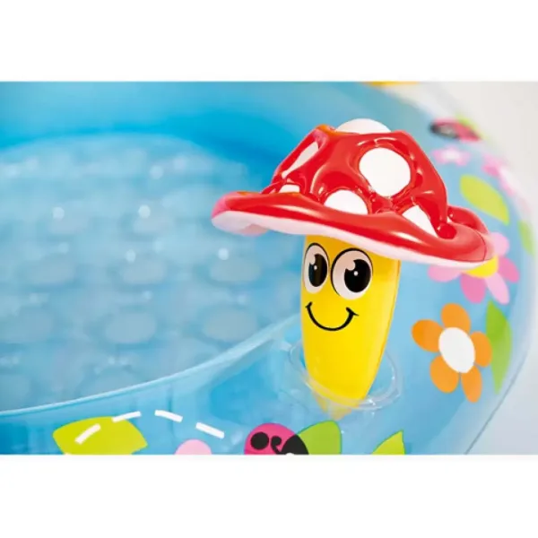 Piscina per bambini a forma di fungo 102x89 cm immagine 2