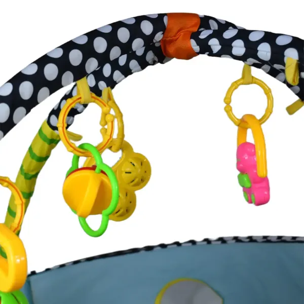 Piscina per bambini a forma di tartaruga con palline e accessori 70x90cm immagine 4