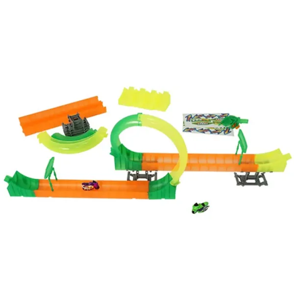 Pista acrobatica con anelli e 2 mini moto immagine 2